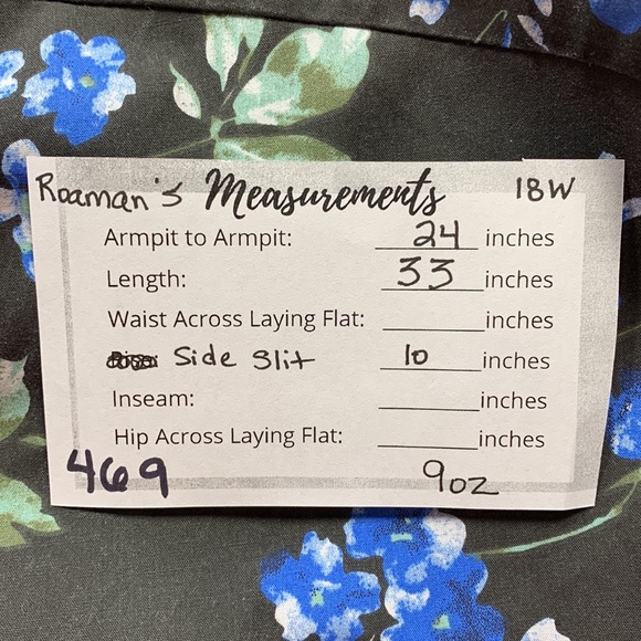 Roaman's Womens Long Sleeved Button Down Blouse / Tunic - Picture 8 of 8